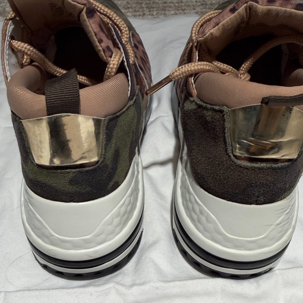 Camouflage and Leopard Print Sneakers - Picture 3 of 7